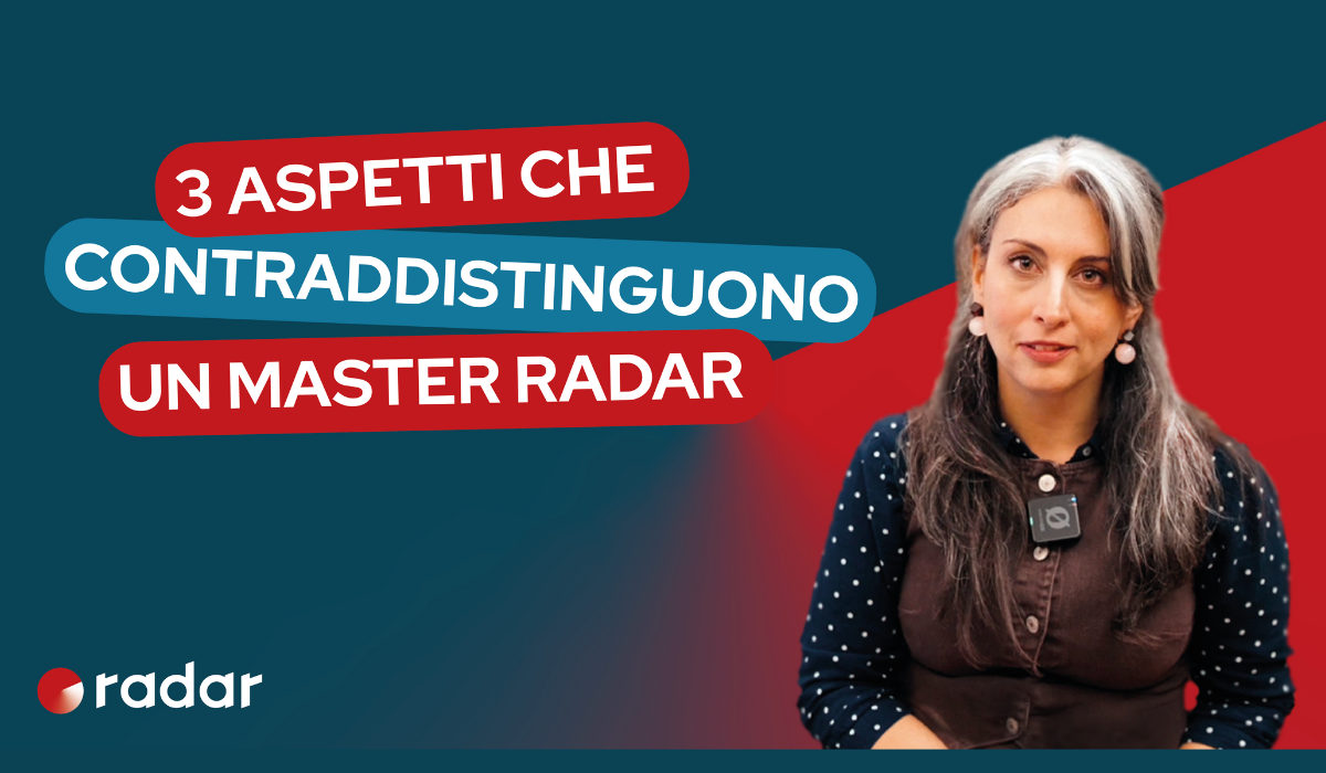 Master Radar Academy i 3 aspetti che lo rendono unico